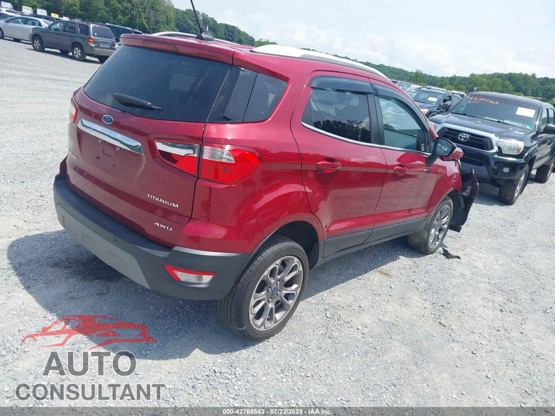 FORD ECOSPORT 2021 - MAJ6S3KL8MC451037