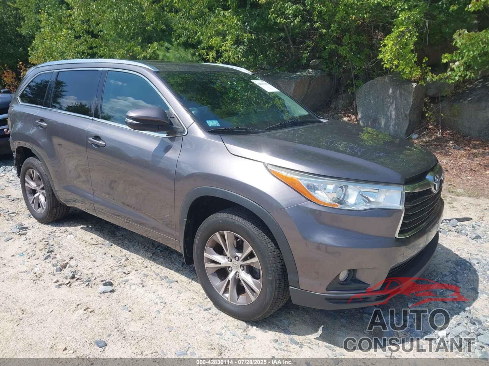 TOYOTA HIGHLANDER 2014 - 5TDJKRFH4ES063381