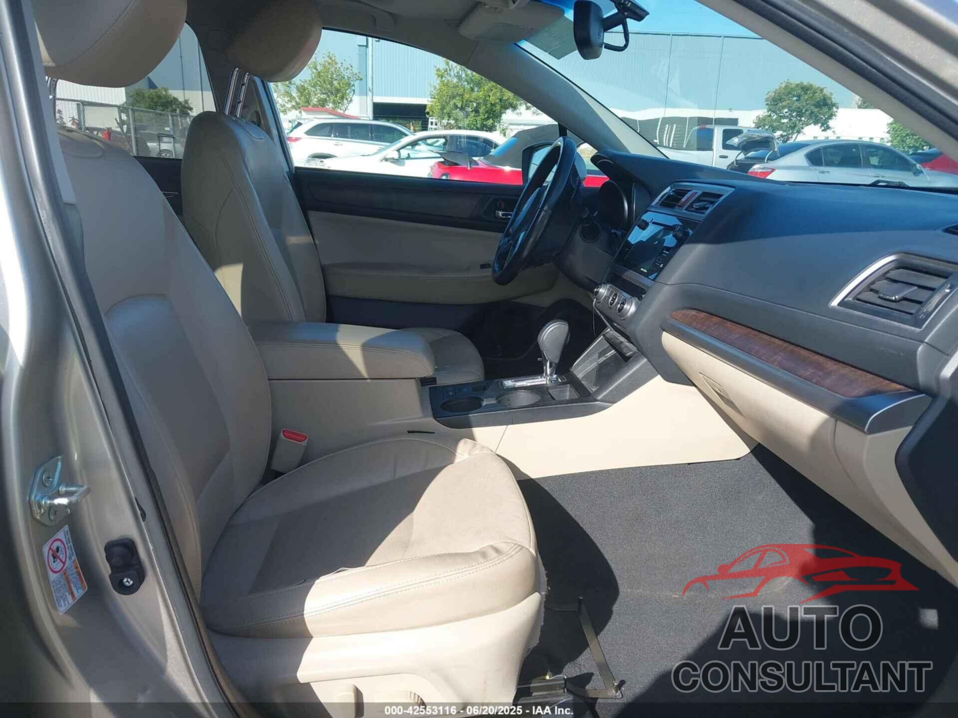 SUBARU OUTBACK 2015 - 4S4BSALC1F3311549