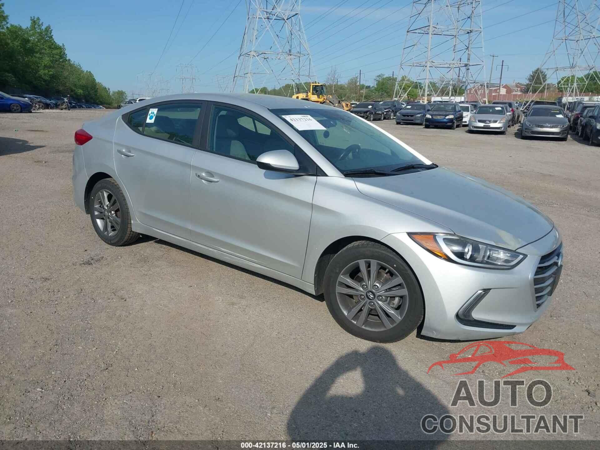 HYUNDAI ELANTRA 2017 - 5NPD84LF1HH037459