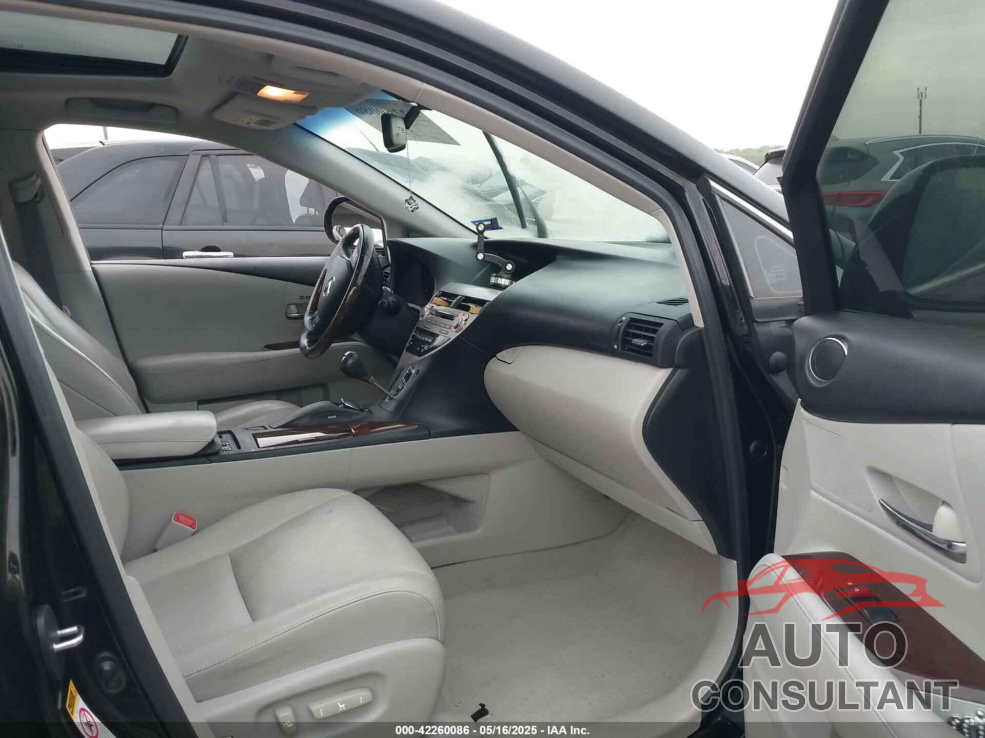 LEXUS RX 350 2010 - 2T2BK1BA6AC007827