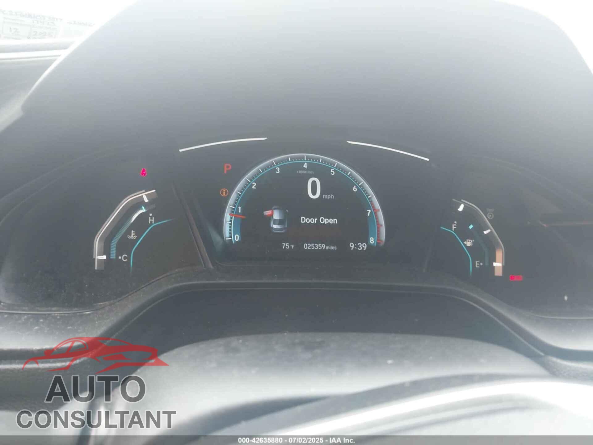 HONDA CIVIC 2019 - 2HGFC2F61KH583817