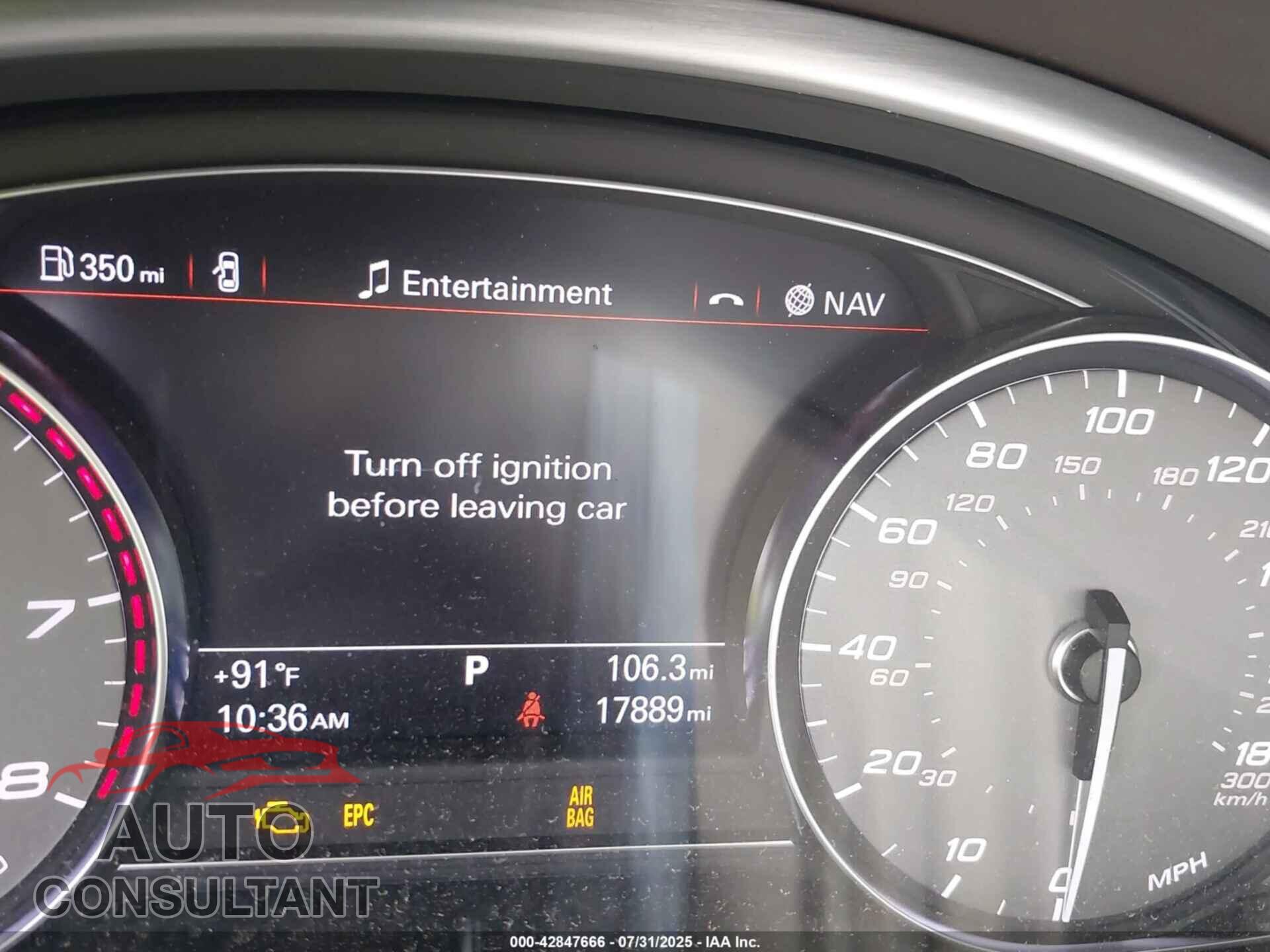 AUDI S8 2013 - WAUD2AFD9DN033113