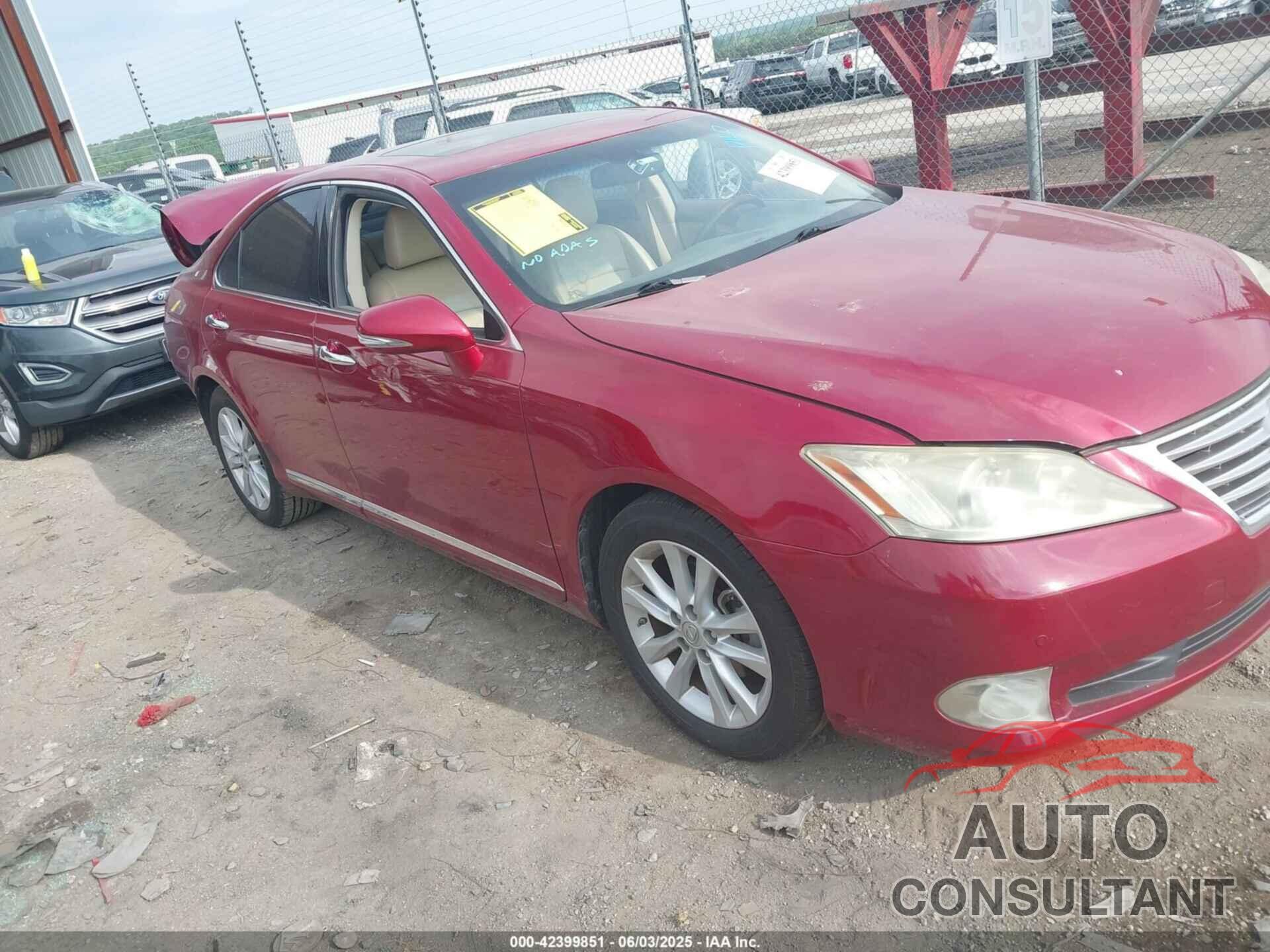 LEXUS ES 350 2010 - JTHBK1EG8A2391353