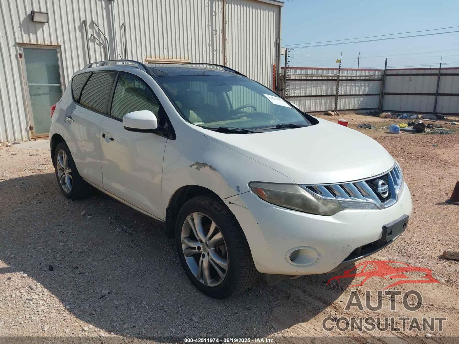 NISSAN MURANO 2009 - JN8AZ18W49W154721