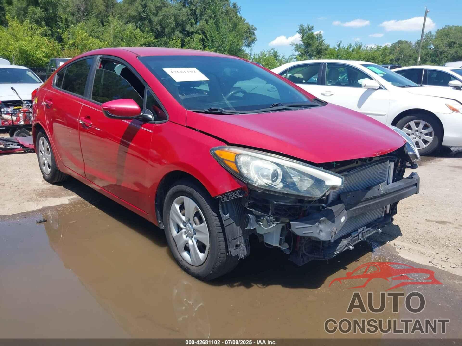 KIA FORTE 2016 - KNAFK4A64G5611609