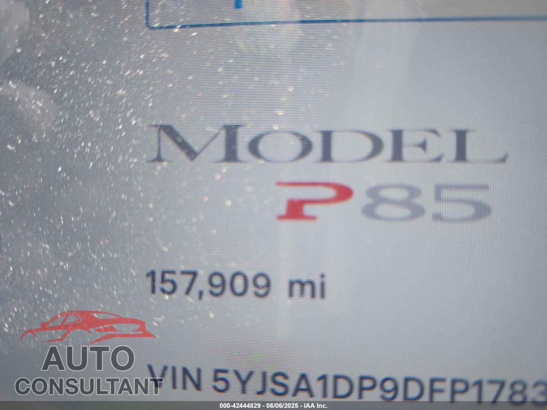 TESLA MODEL S 2013 - 5YJSA1DP9DFP17832