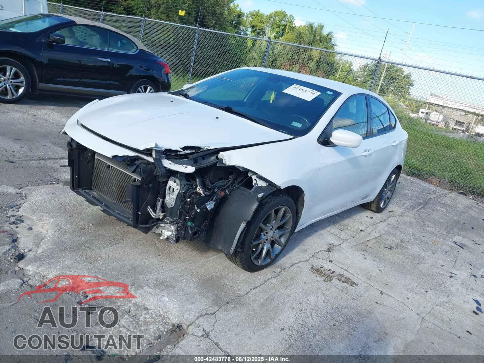 DODGE DART 2015 - 1C3CDFBB9FD181916