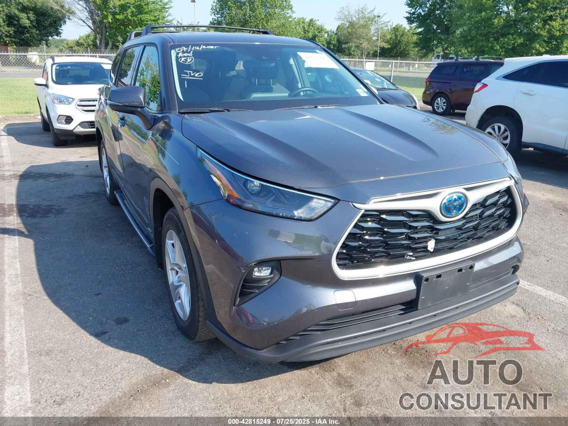 TOYOTA HIGHLANDER 2022 - 5TDBBRCH2NS560230