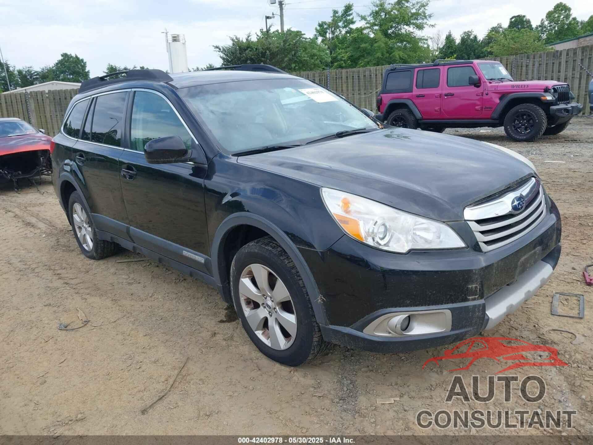 SUBARU OUTBACK 2011 - 4S4BRBKC7B3425648