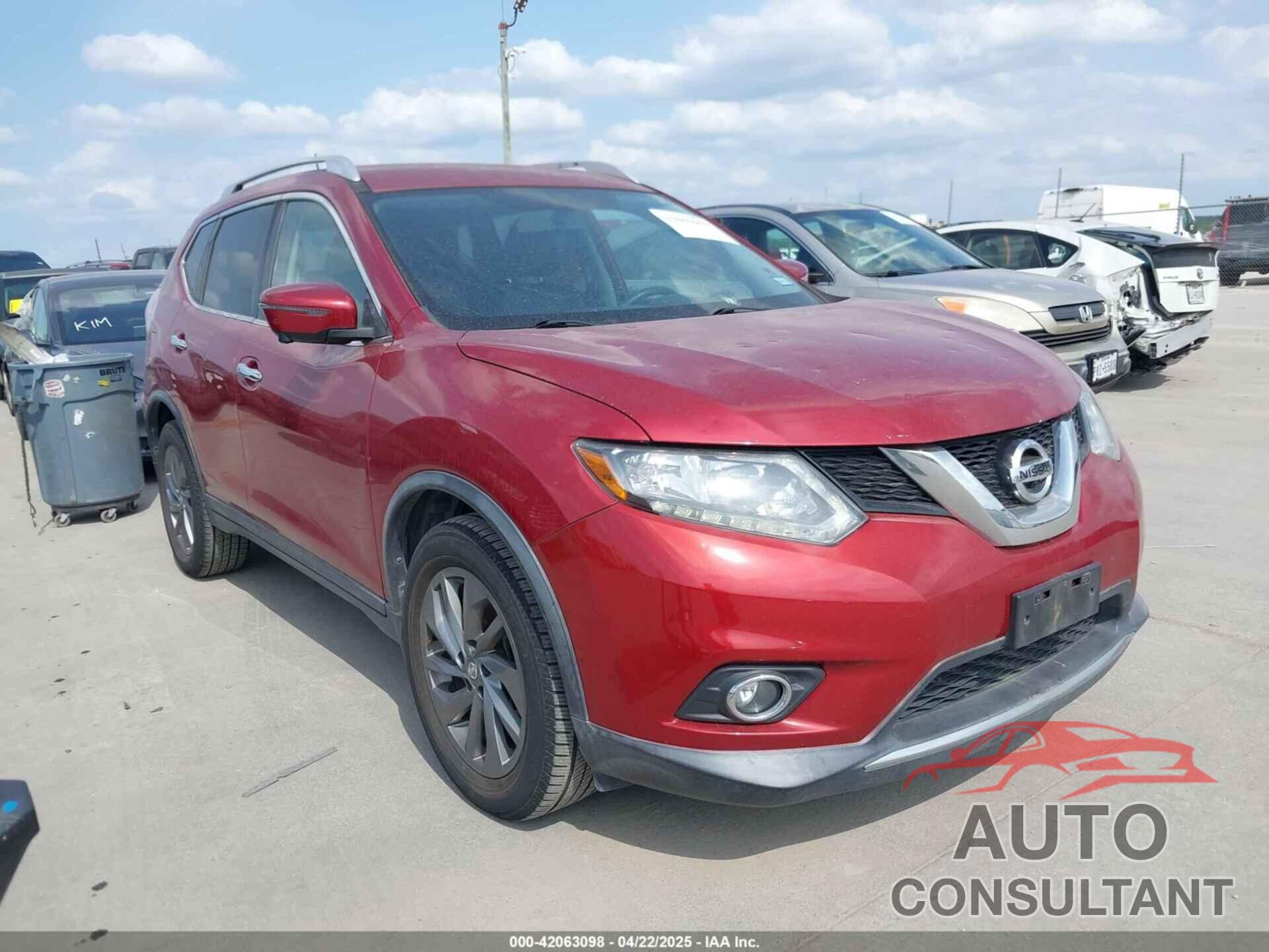 NISSAN ROGUE 2016 - KNMAT2MT8GP678797