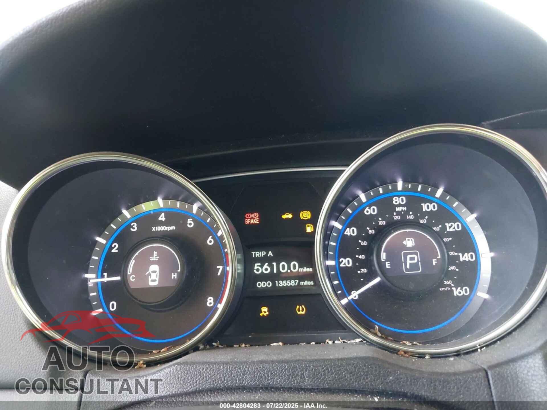 HYUNDAI SONATA 2012 - 5NPEC4AC9CH416889
