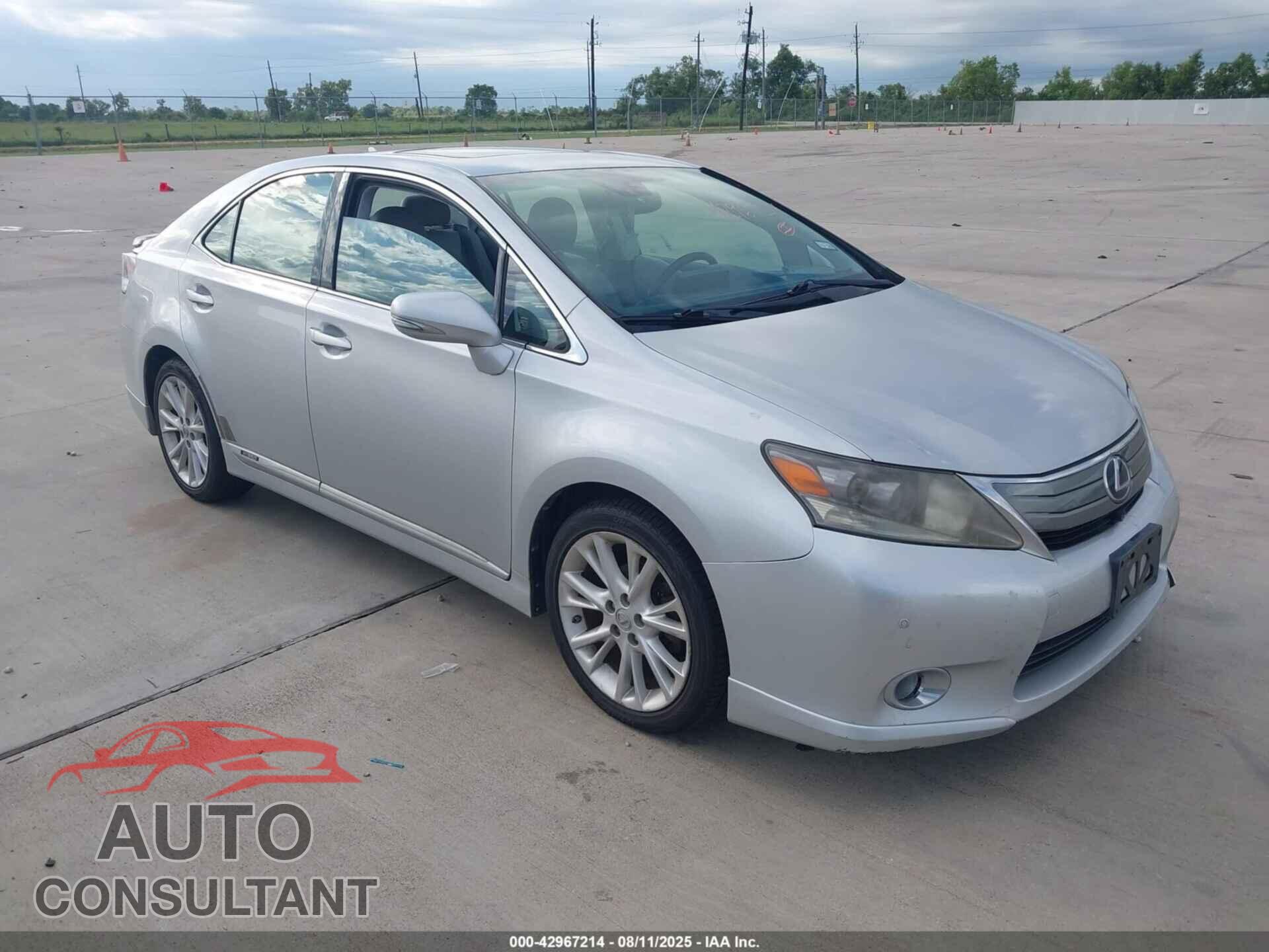 LEXUS HS 250H 2010 - JTHBB1BA8A2032519