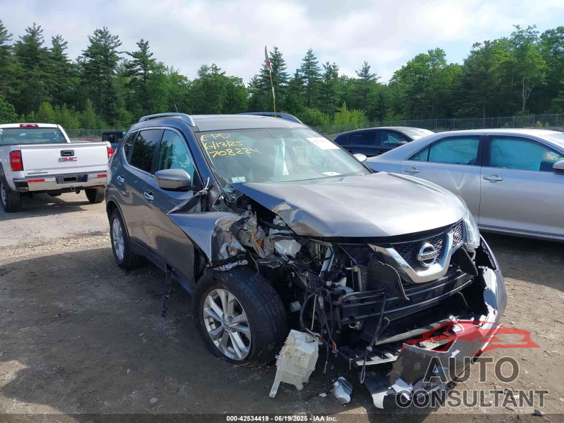 NISSAN ROGUE 2016 - KNMAT2MV1GP708224