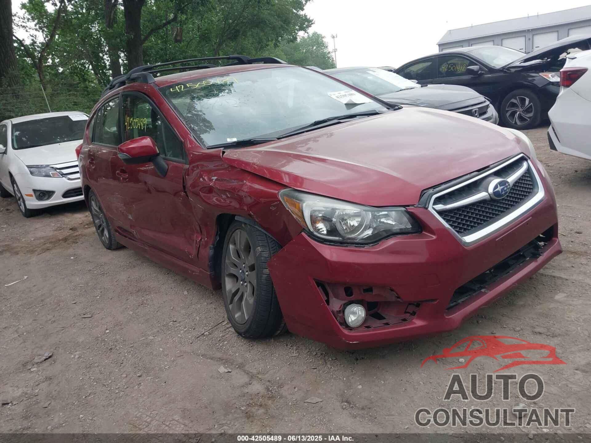 SUBARU IMPREZA 2015 - JF1GPAW62F8205993