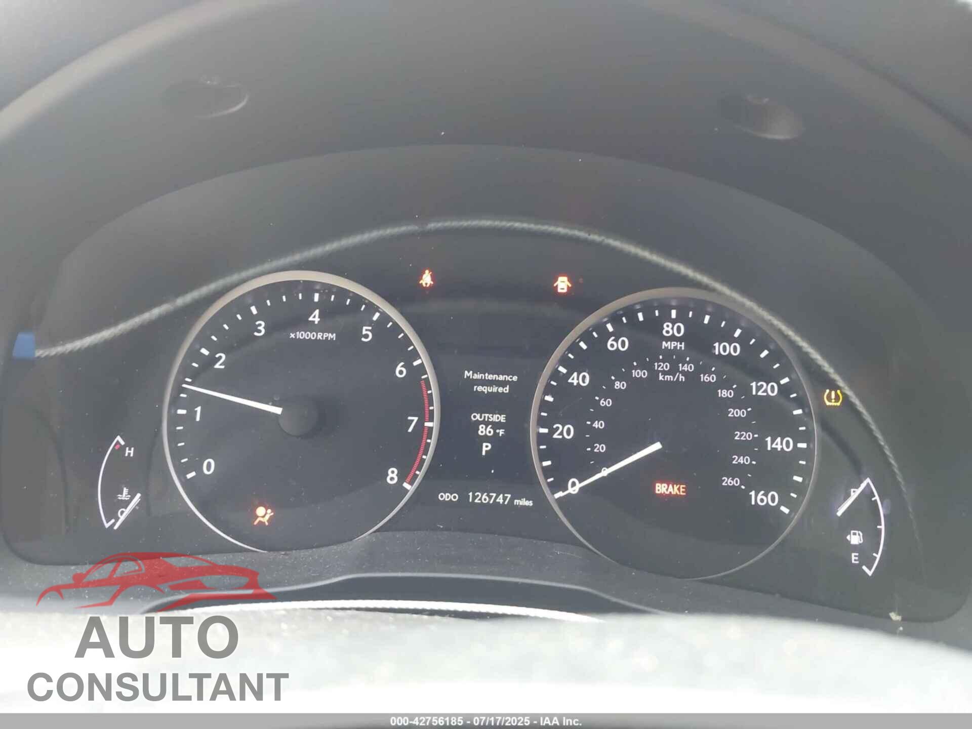 LEXUS ES 2013 - JTHBK1GG4D2034169