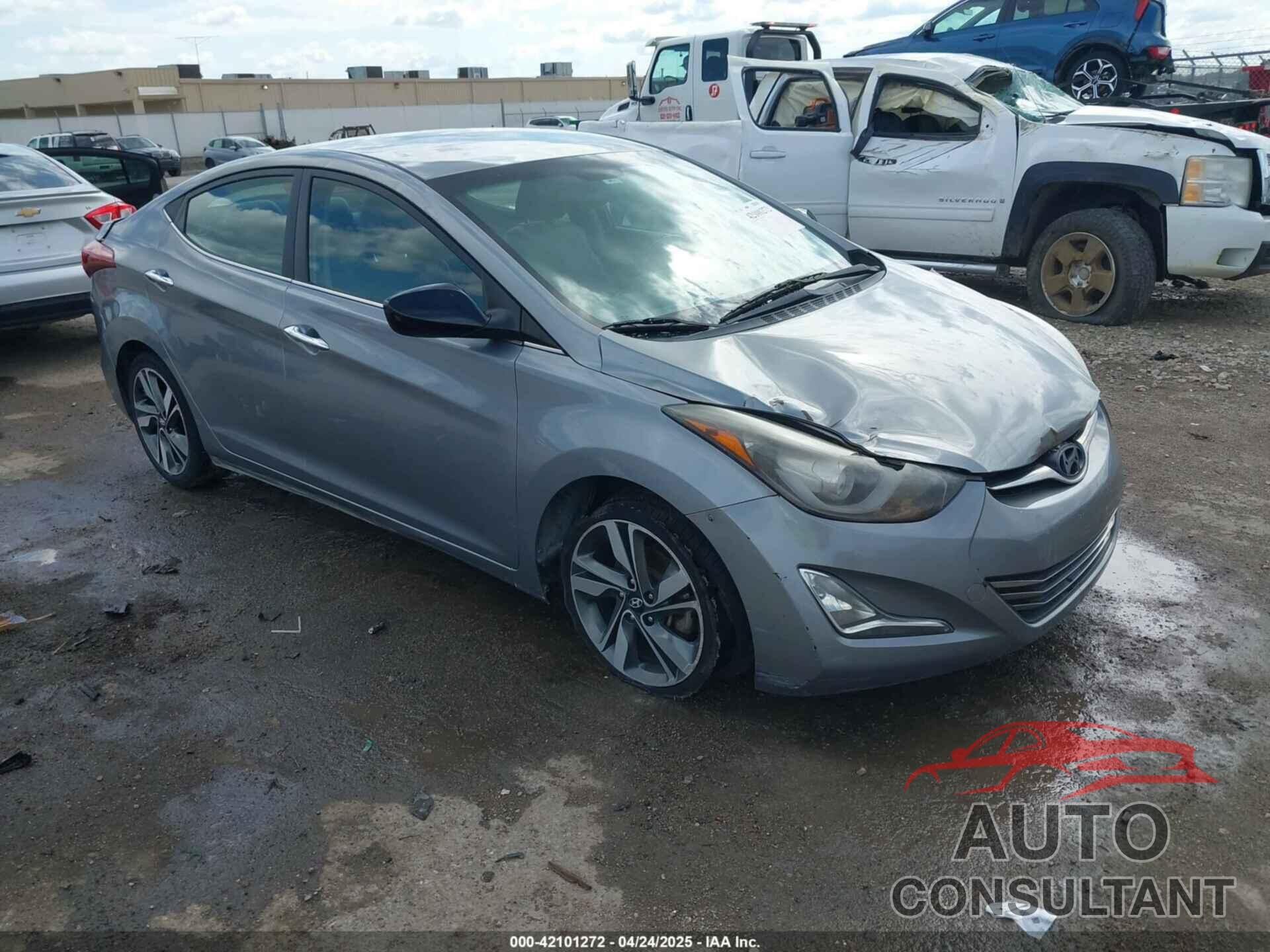 HYUNDAI ELANTRA 2015 - KMHDH4AE6FU322506