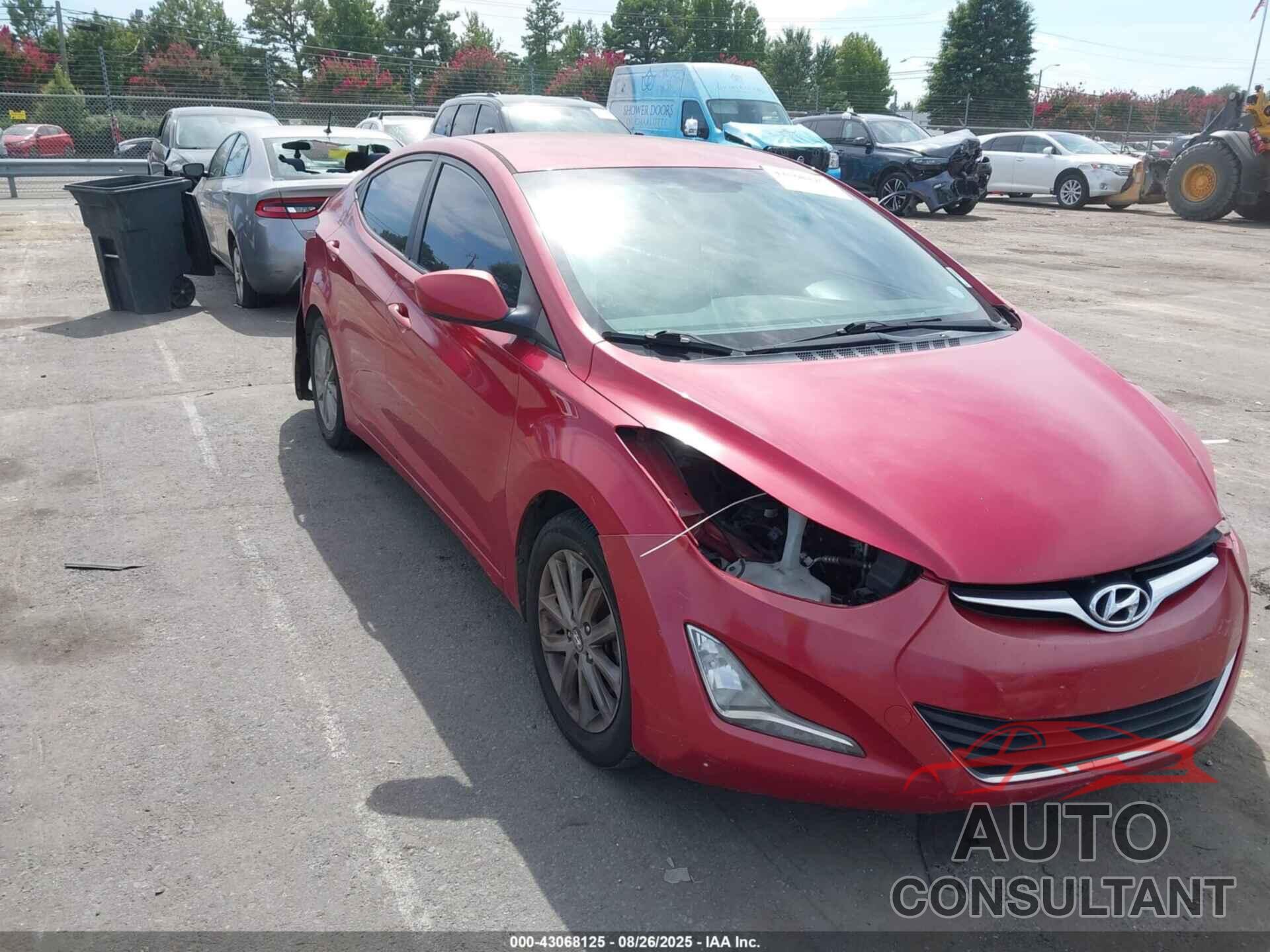 HYUNDAI ELANTRA 2015 - KMHDH4AE1FU221969