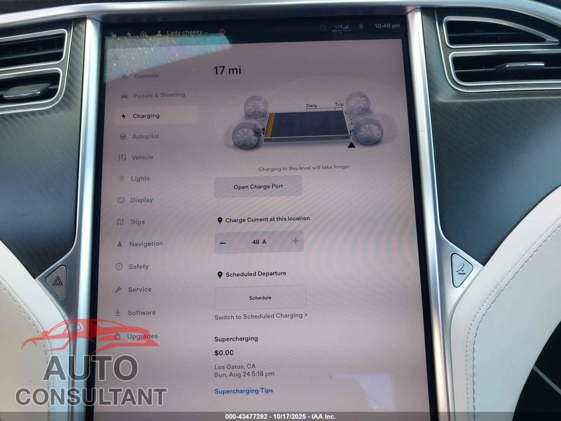 TESLA MODEL S 2017 - 5YJSA1E15HF190839