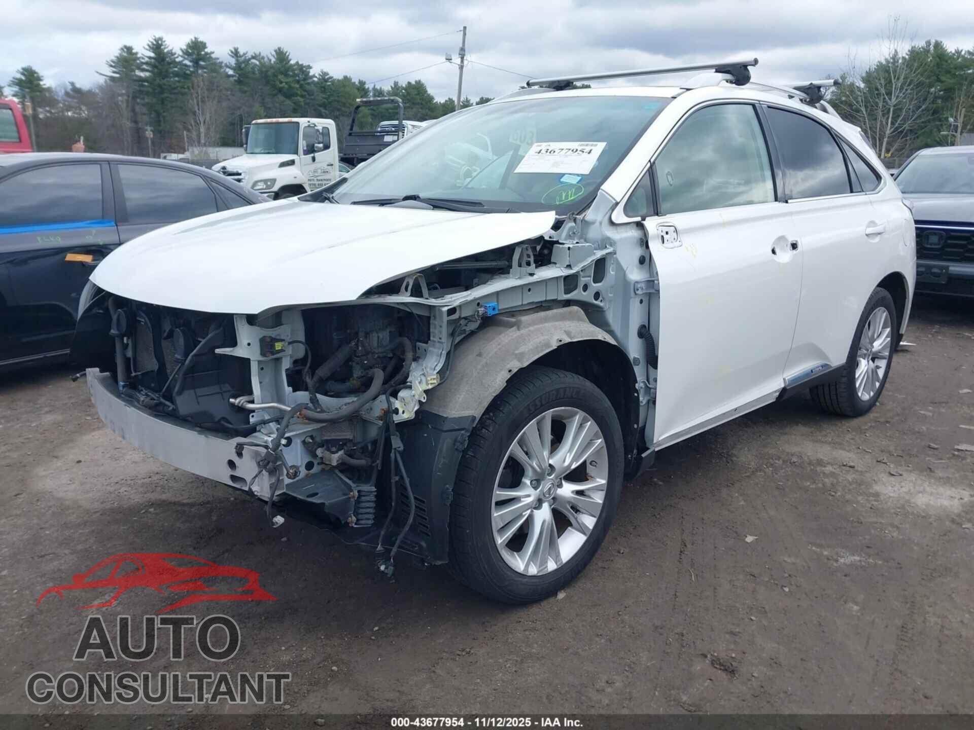 LEXUS RX 450H 2011 - JTJBC1BA7B2044853