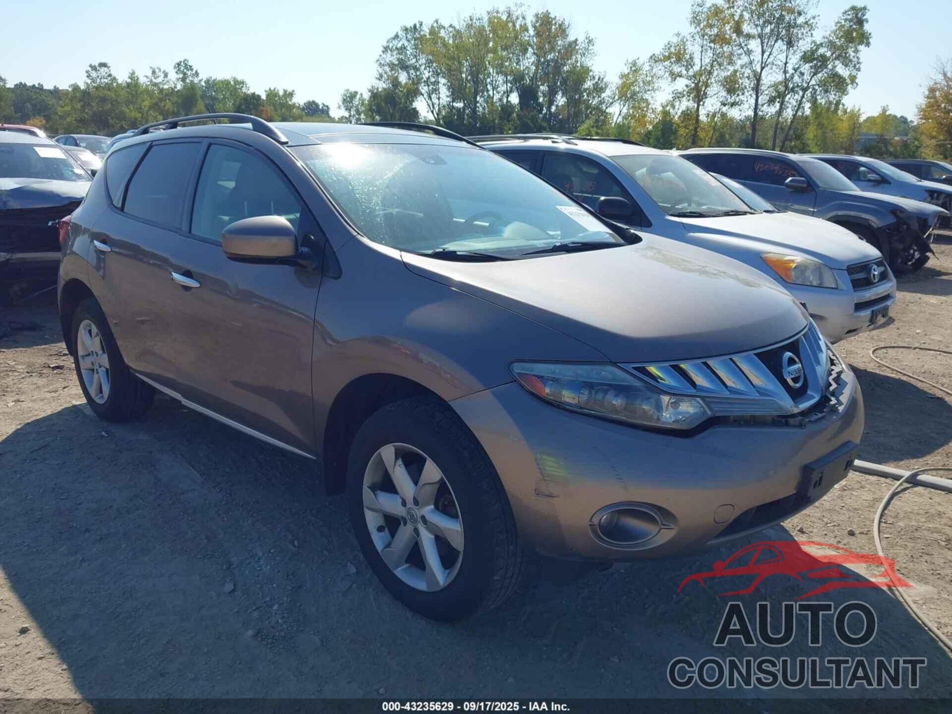 NISSAN MURANO 2010 - JN8AZ1MW9AW140677