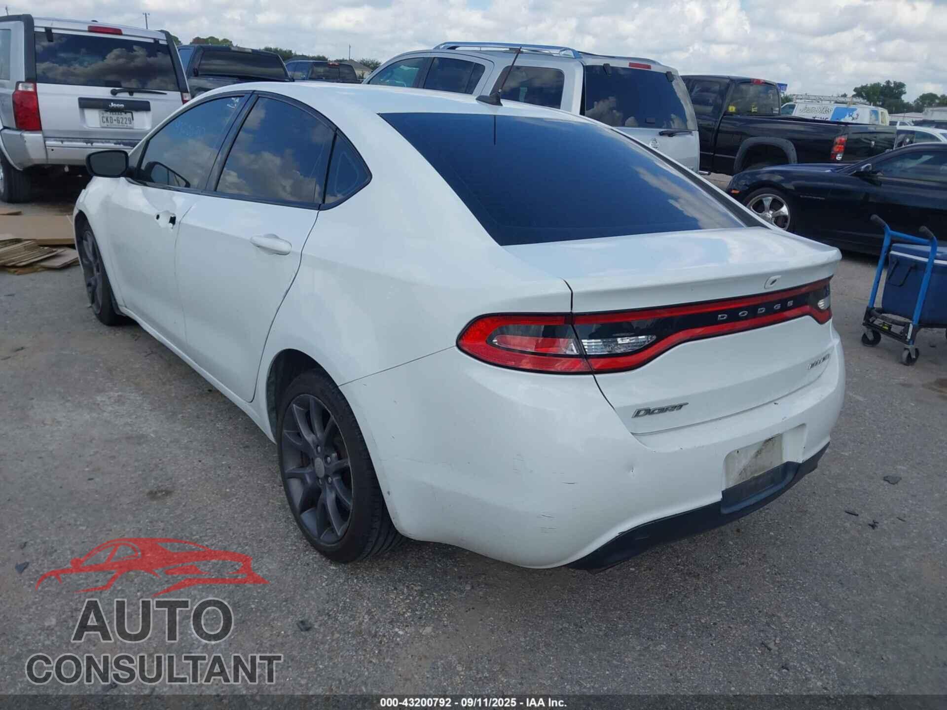 DODGE DART 2015 - 1C3CDFBB2FD421534