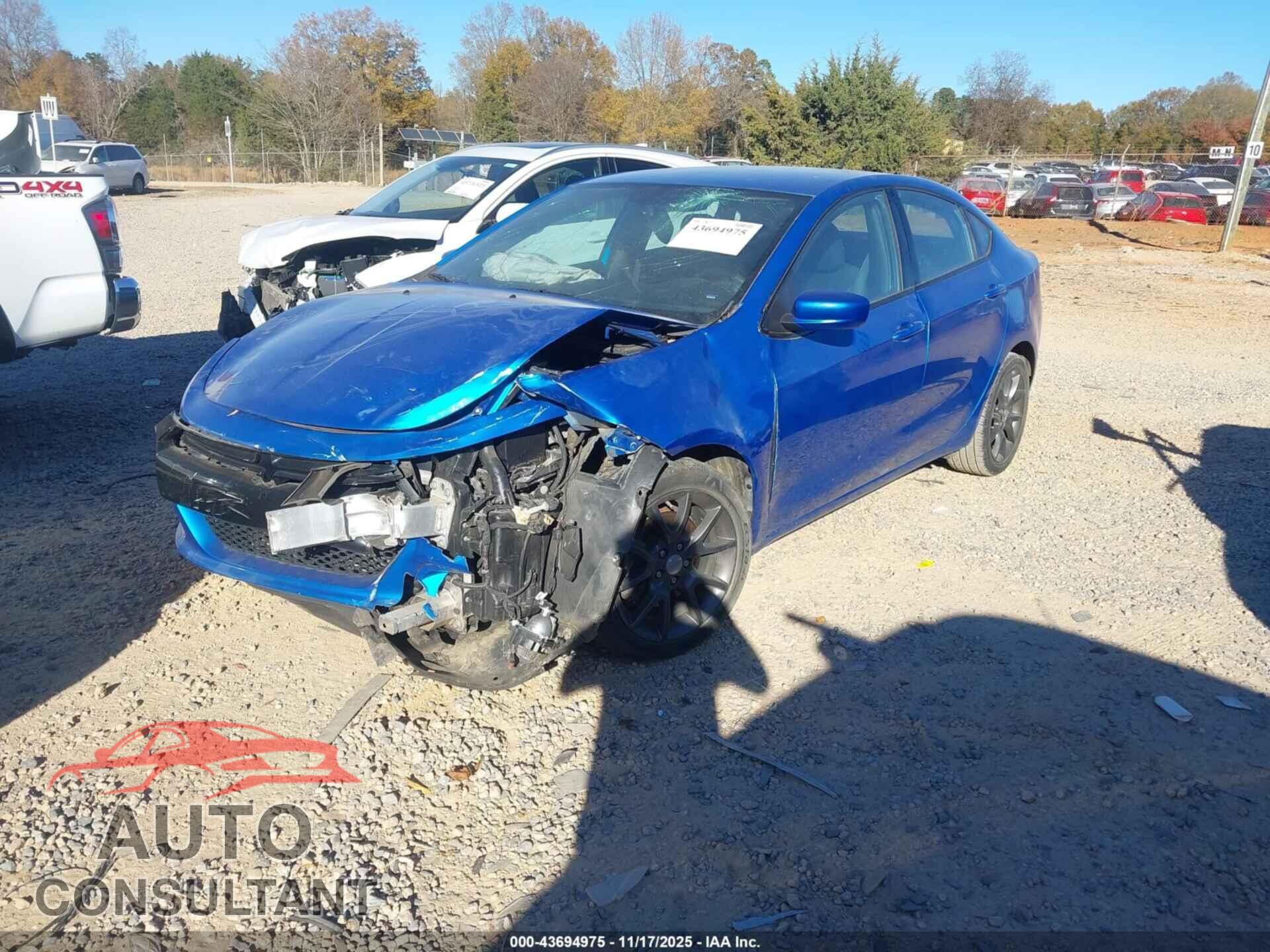 DODGE DART 2015 - 1C3CDFBB7FD362514