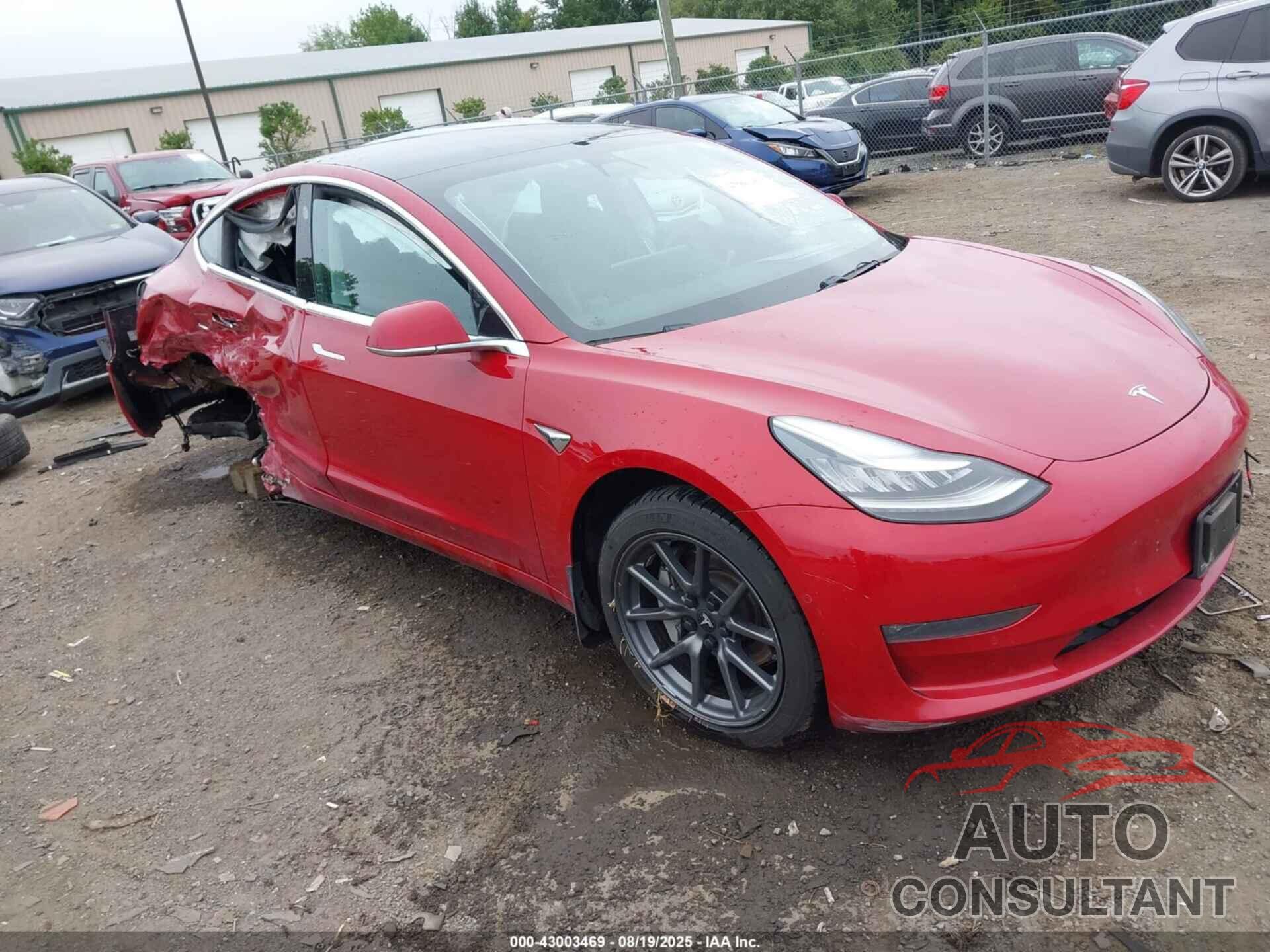 TESLA MODEL 3 2019 - 5YJ3E1EB5KF387261