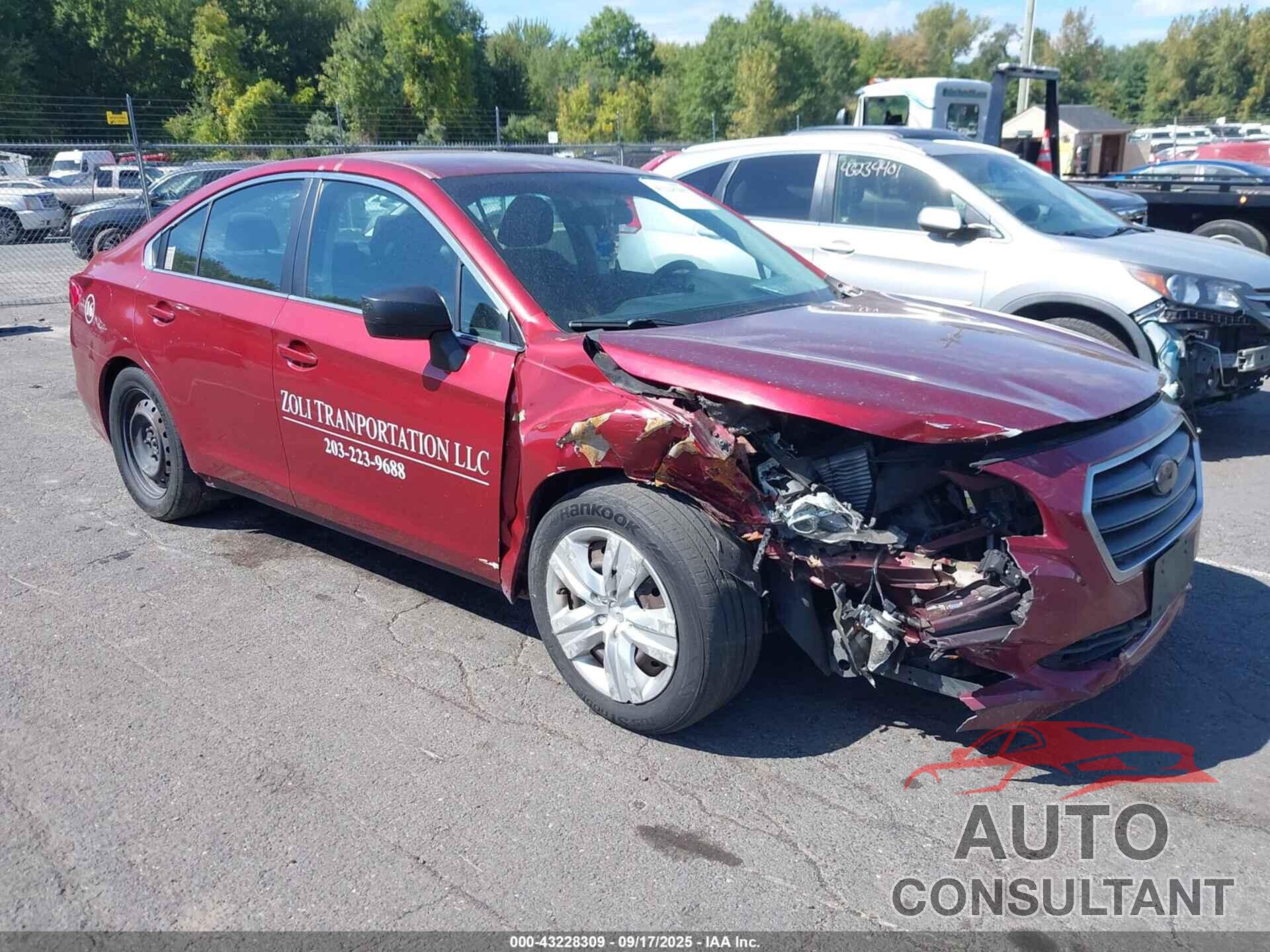 SUBARU LEGACY 2015 - 4S3BNAA68F3010947