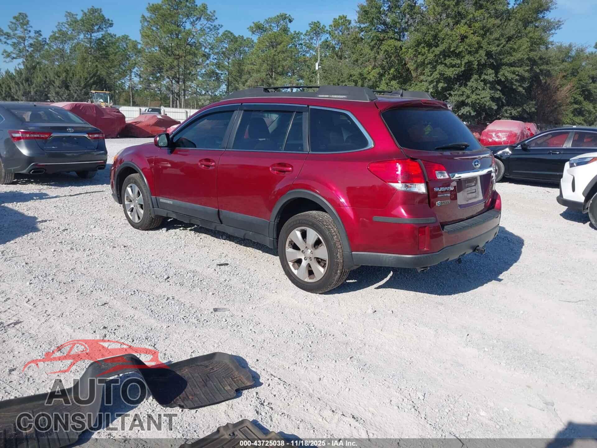 SUBARU OUTBACK 2011 - 4S4BRDLC2B2319236