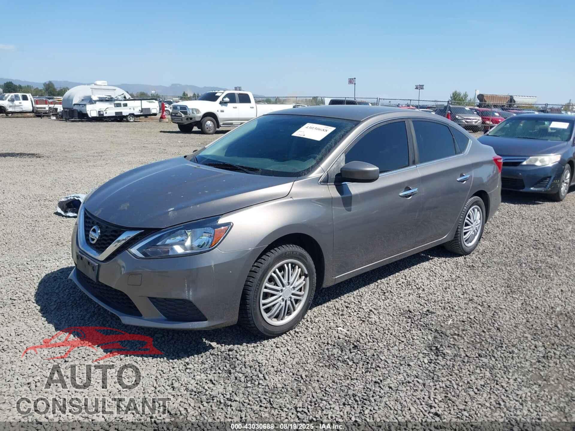 Sentra Hv 2016 NISSAN SENTRA SV Gasoline - 3N1AB7AP5GL672865