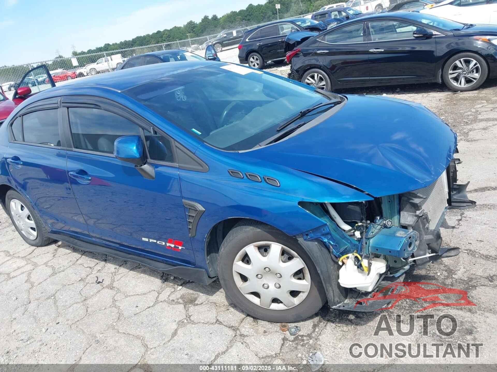 HONDA CIVIC 2012 - 19XFB2F50CE039864
