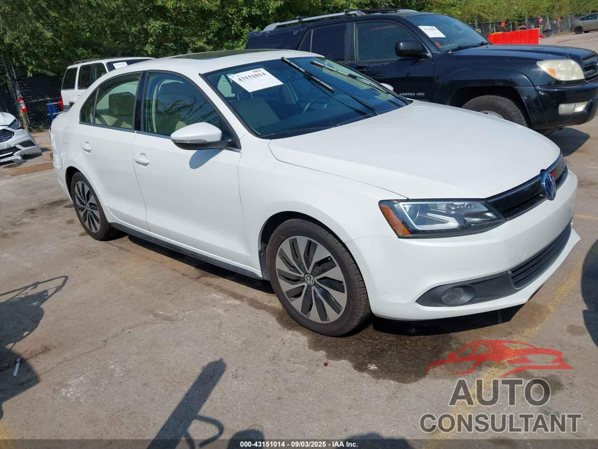 VOLKSWAGEN JETTA HYBRID 2014 - 3VW637AJ3EM291550