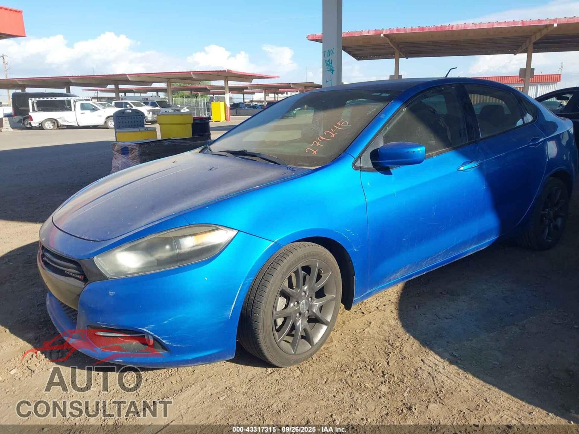 DODGE DART 2015 - 1C3CDFBB7FD279245