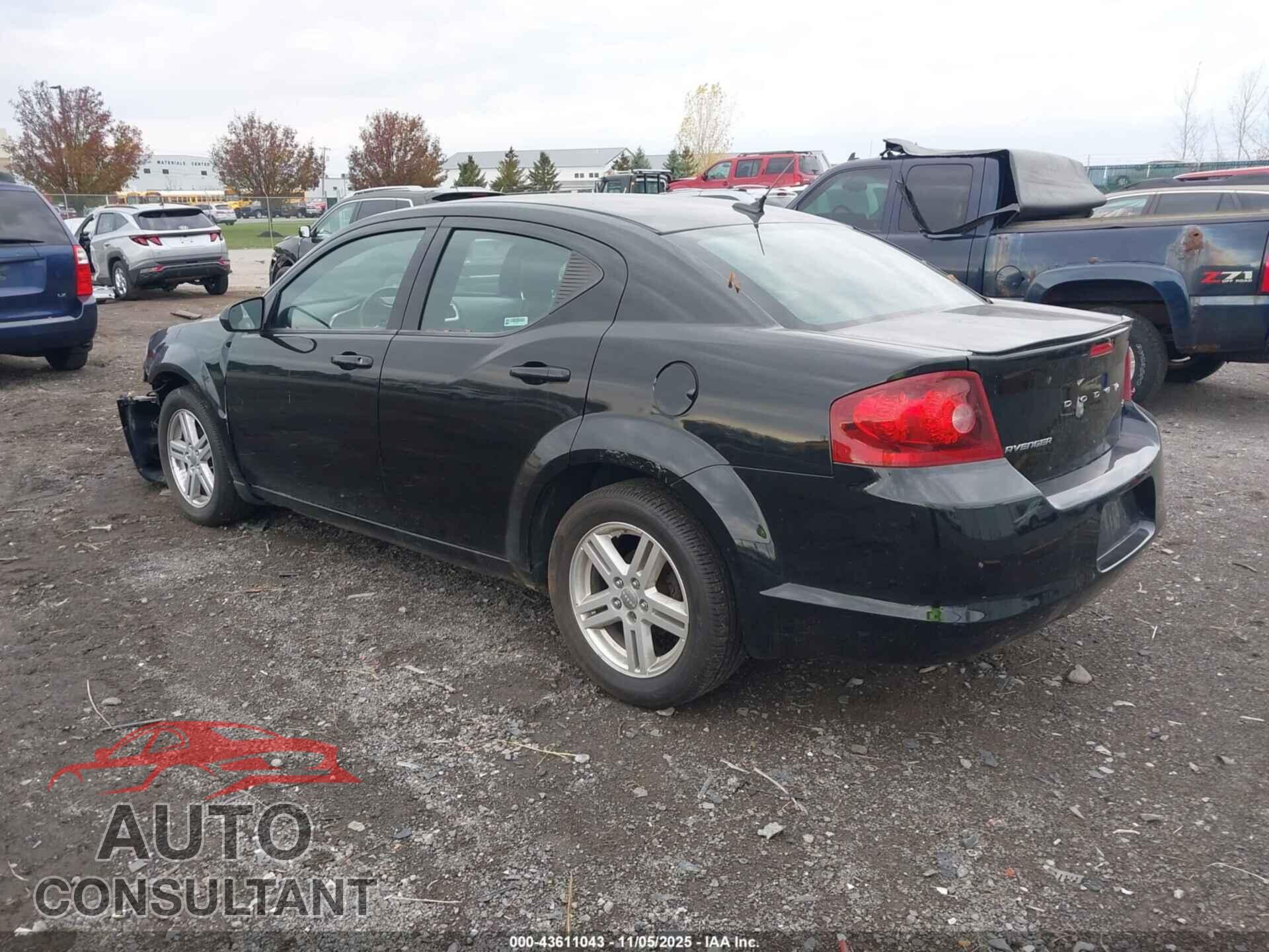 DODGE AVENGER 2012 - 1C3CDZCB2CN201395