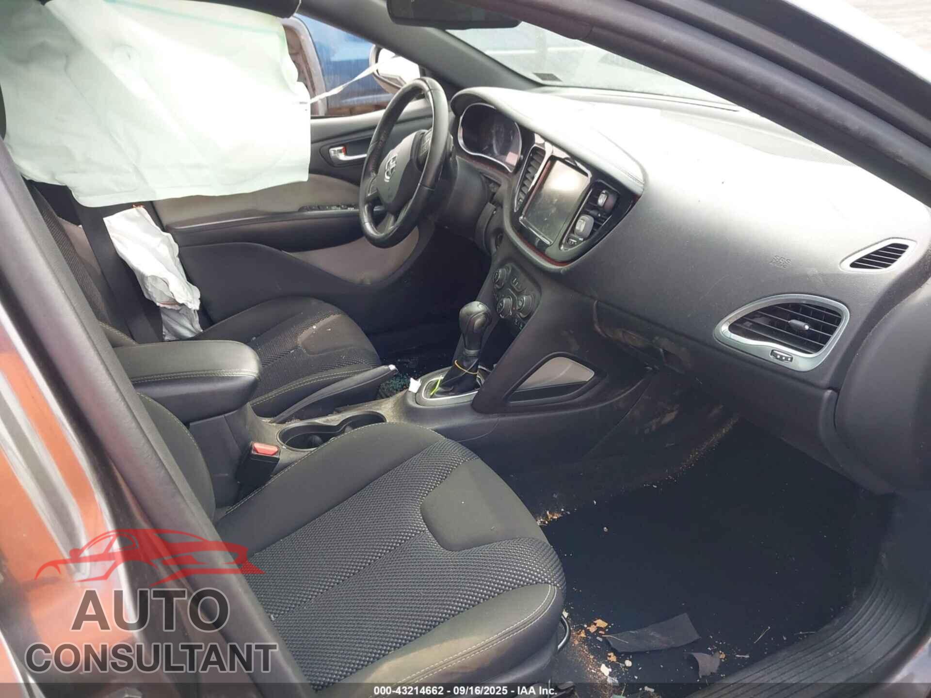 DODGE DART 2015 - 1C3CDFBB5FD120370