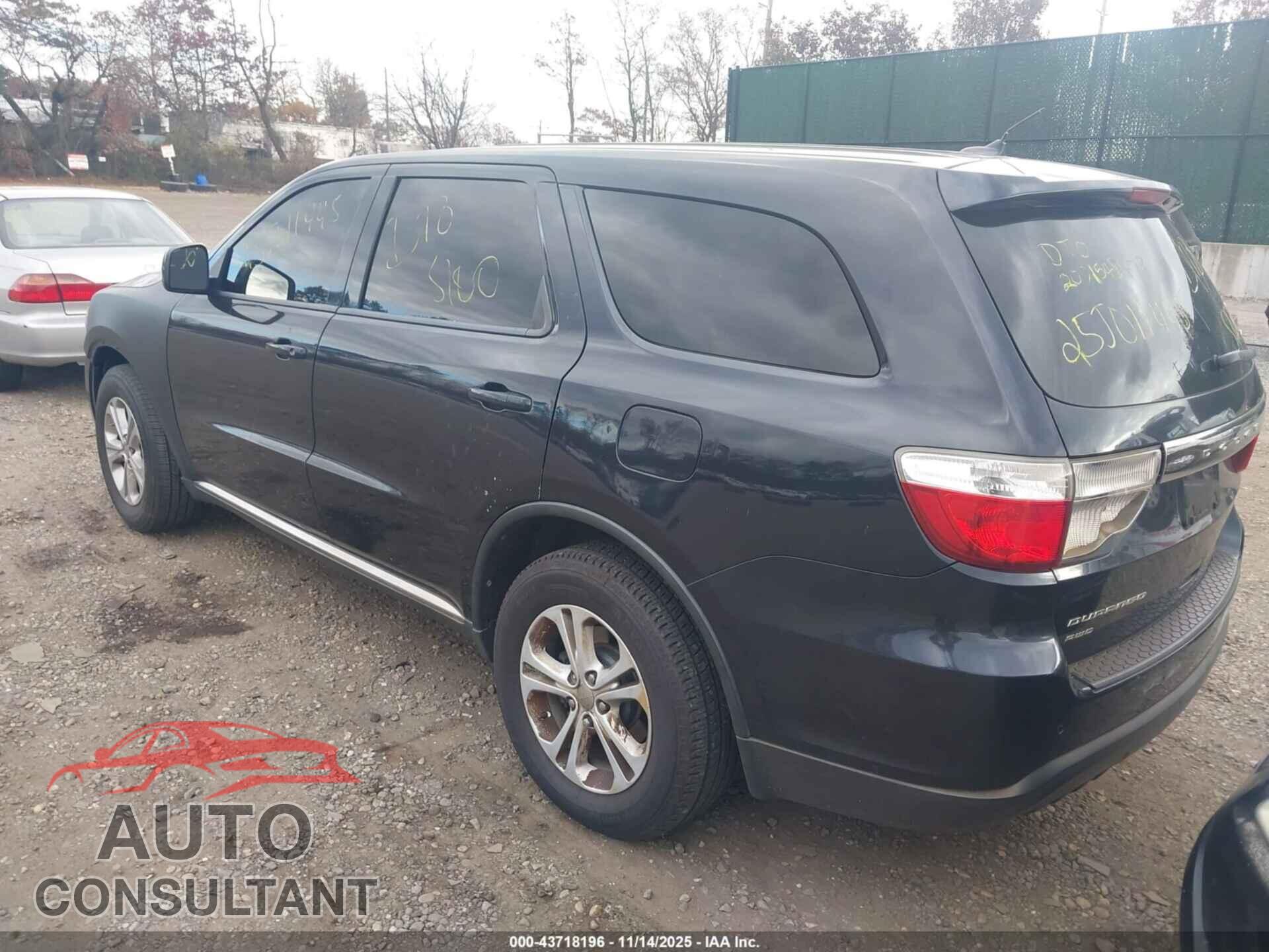 DODGE DURANGO 2011 - 1D4RE2GG3BC616187