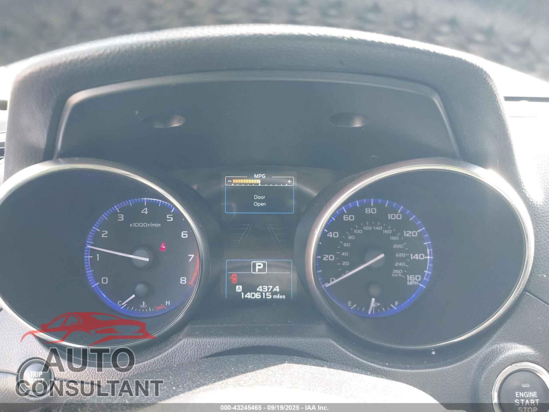 SUBARU OUTBACK 2017 - 4S4BSENC3H3402393