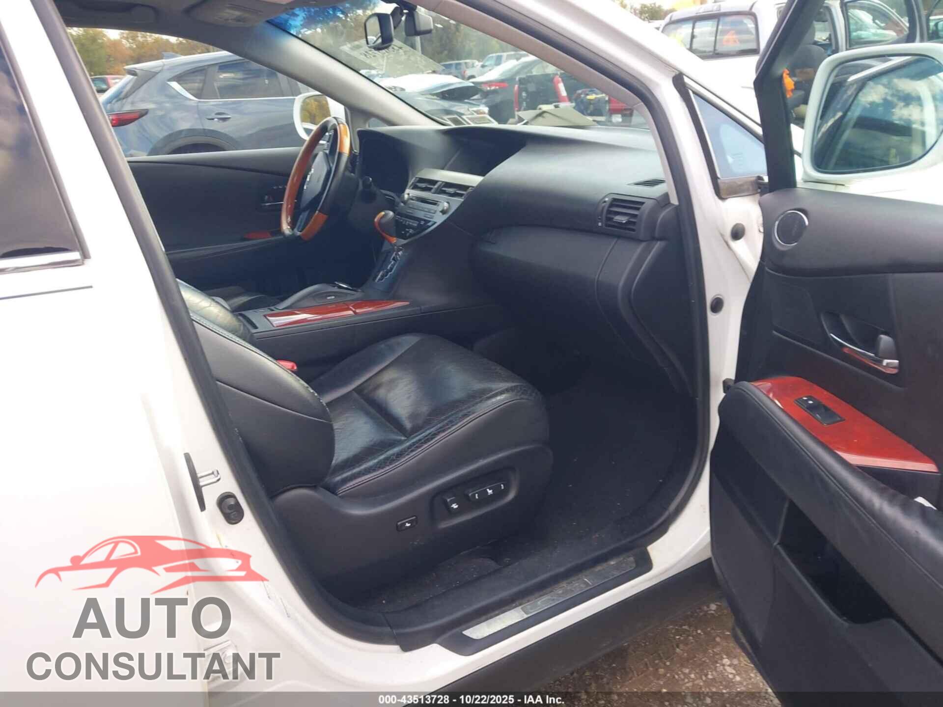 LEXUS RX 350 2012 - 2T2BK1BA5CC139741