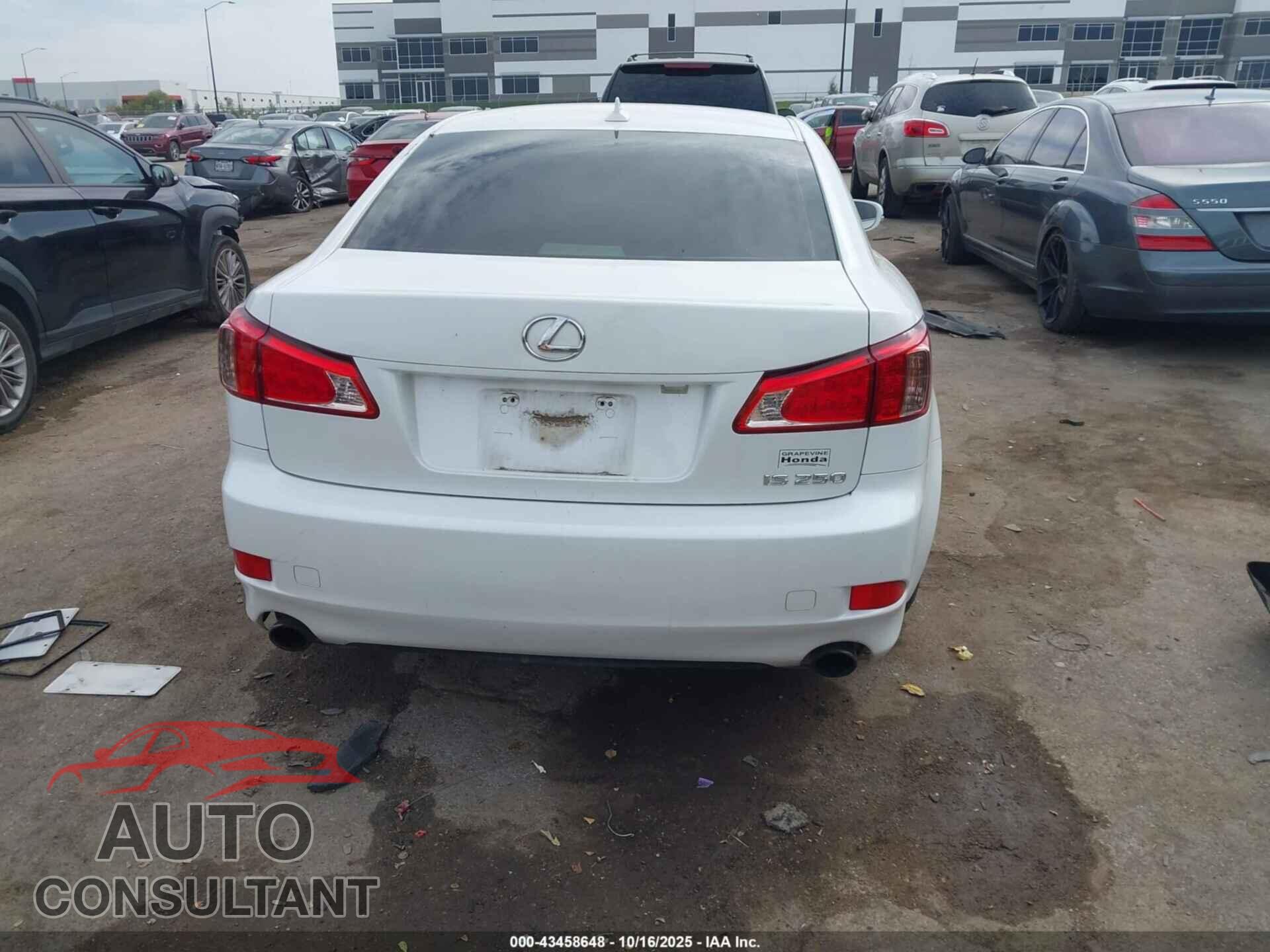 LEXUS IS 250 2012 - JTHBF5C25C5167865
