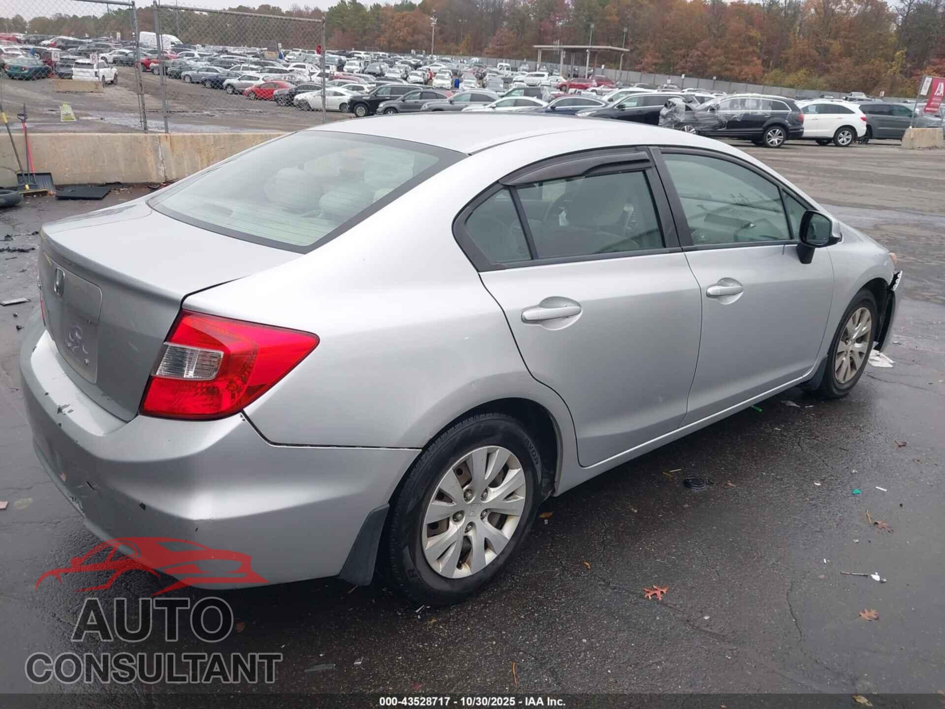 HONDA CIVIC 2012 - 19XFB2F56CE043689