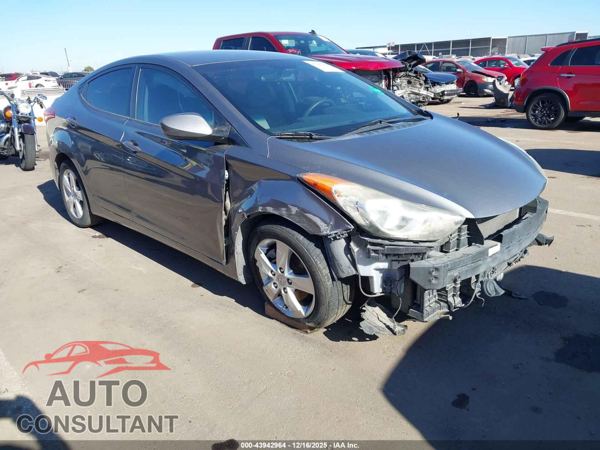 HYUNDAI ELANTRA 2012 - 5NPDH4AE2CH086883