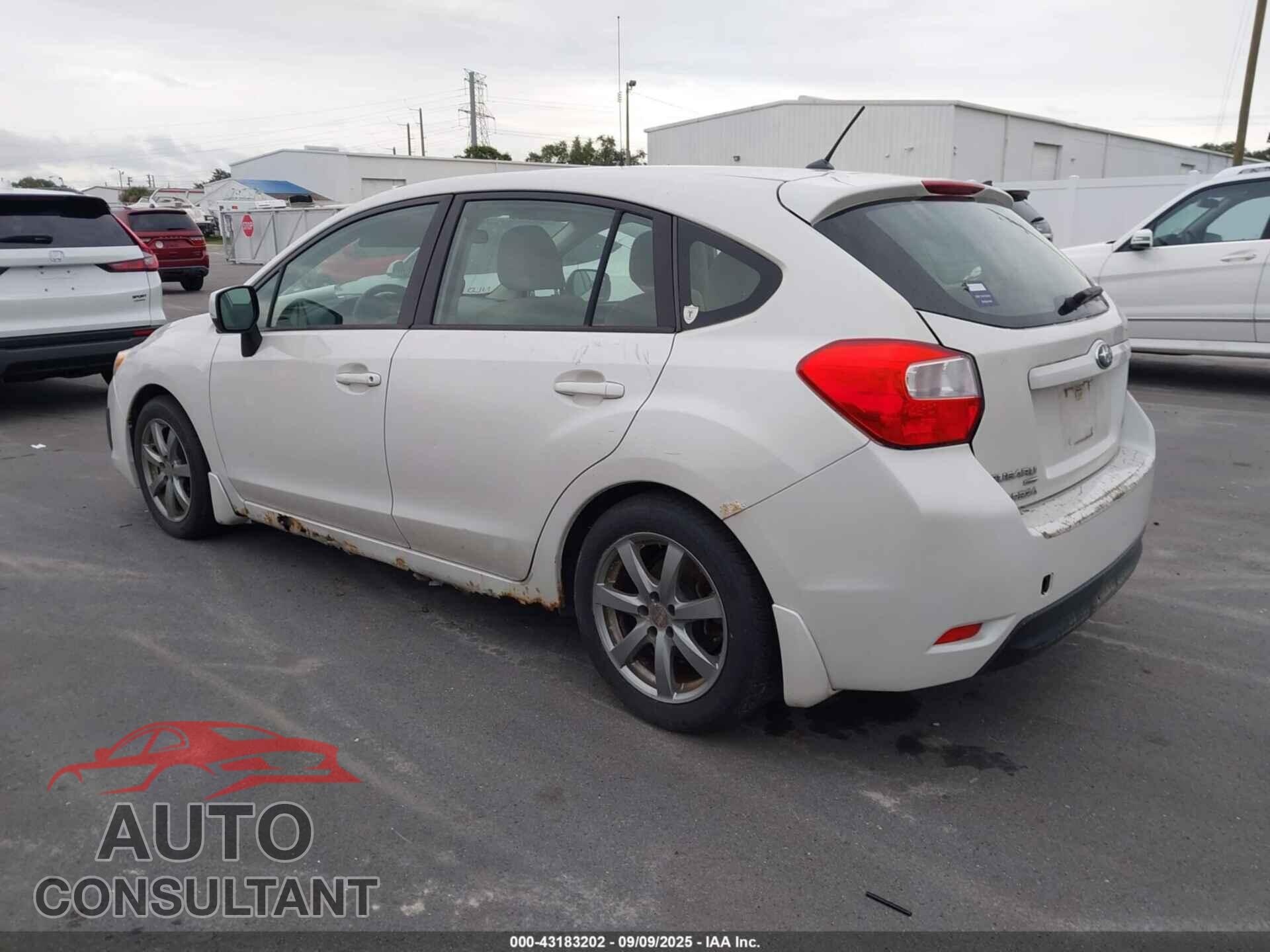 SUBARU IMPREZA 2012 - JF1GPAC62CH209199