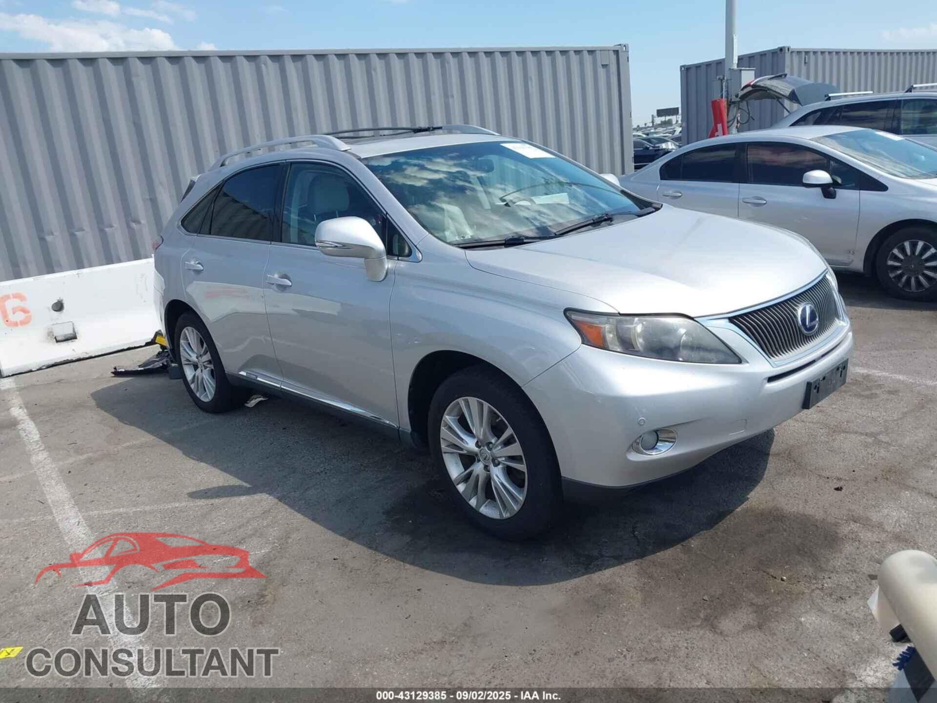 LEXUS RX 450H 2010 - JTJBC1BA4A2010867