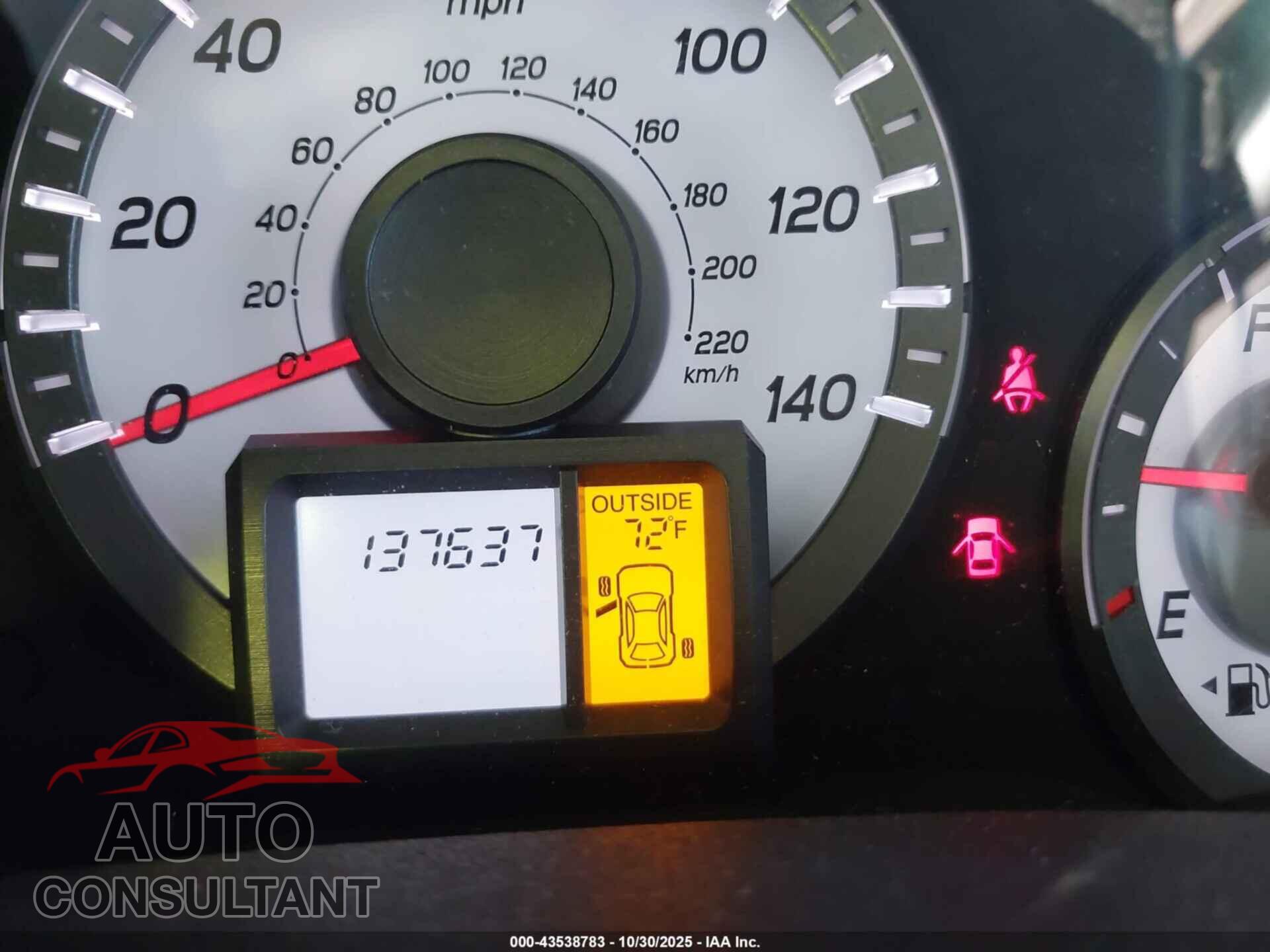 HONDA PILOT 2012 - 5FNYF3H50CB014120