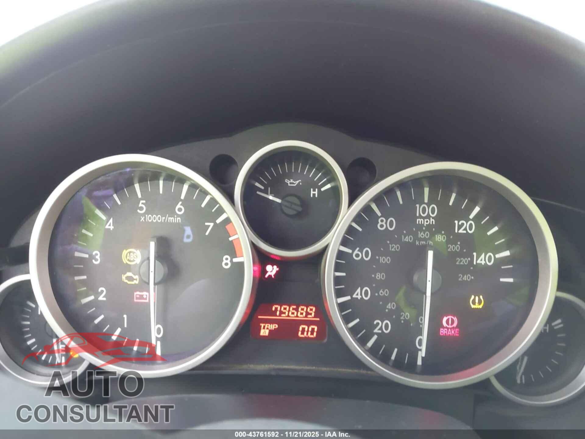 MAZDA MX-5 MIATA 2010 - JM1NC2FF8A0205586