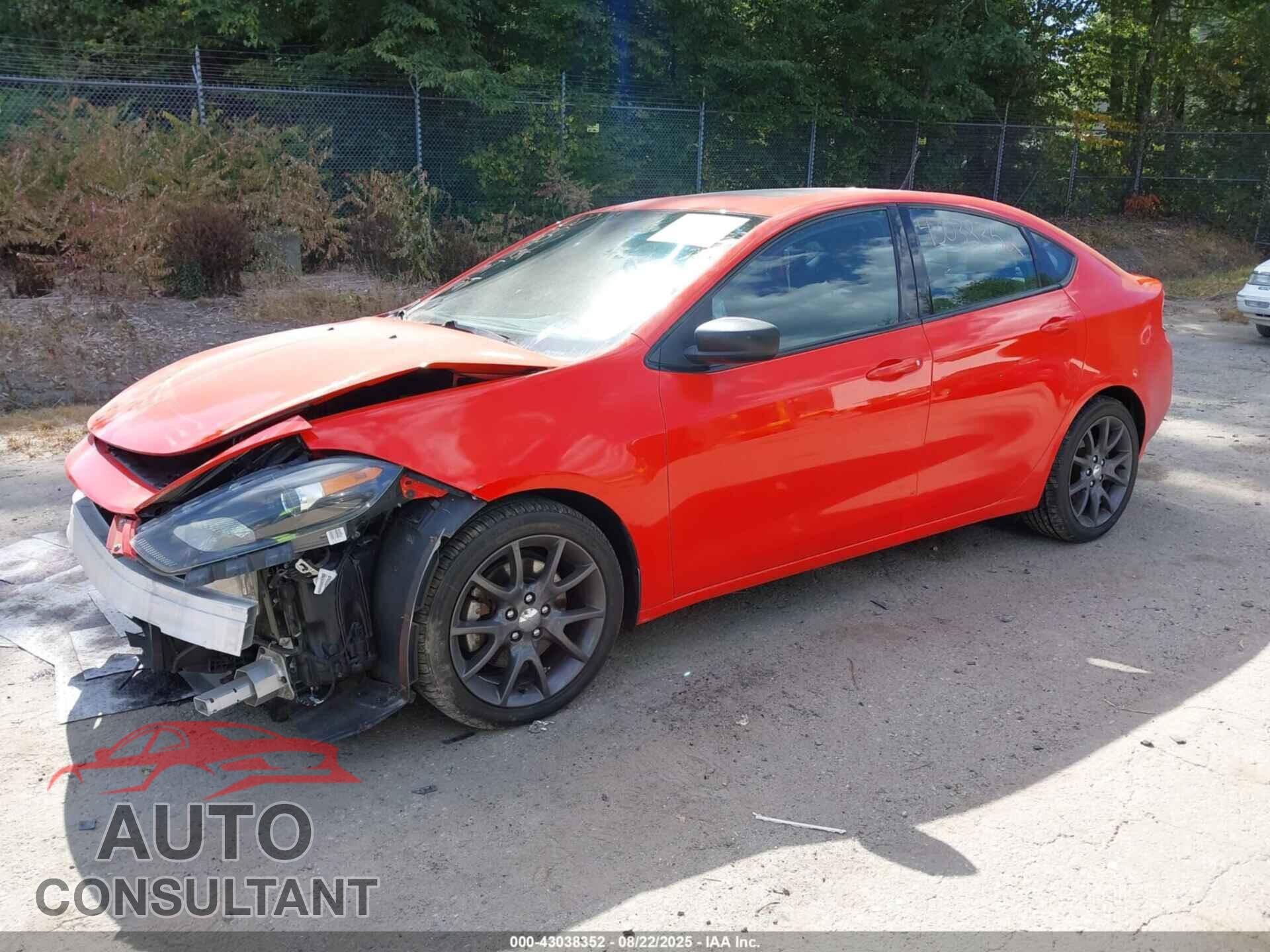 DODGE DART 2016 - 1C3CDFFA8GD817910