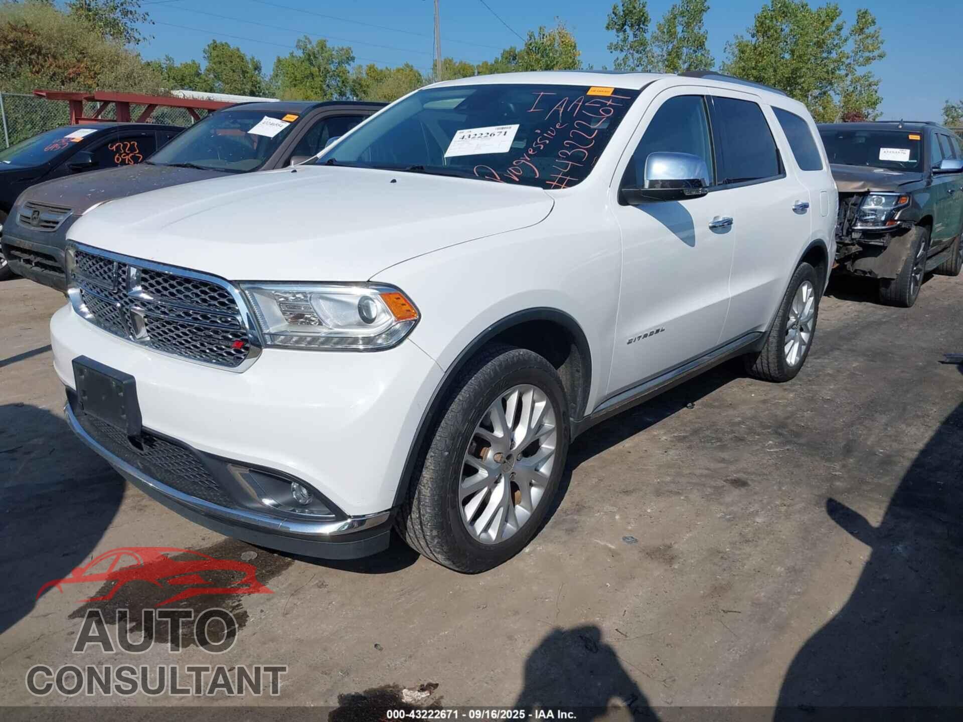 DODGE DURANGO 2015 - 1C4RDJEG9FC832998