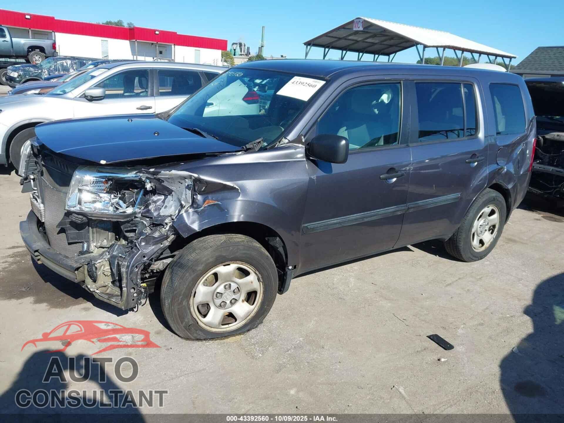 HONDA PILOT 2015 - 5FNYF4H29FB039355