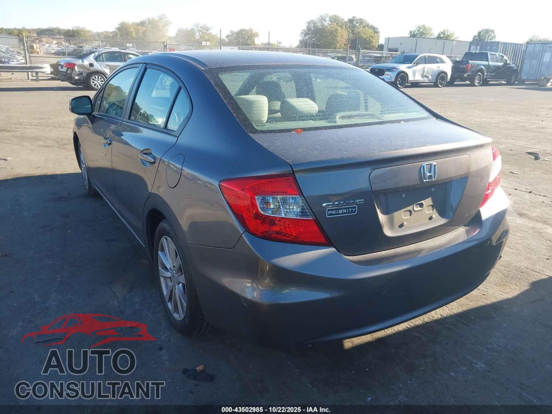 HONDA CIVIC 2012 - 19XFB2F86CE107126